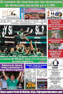 EL PREGONERO DE ZAMORA, EDICIÓN 1259, DEL MIÉRCOLES 01 DE JULIO DE 2026…