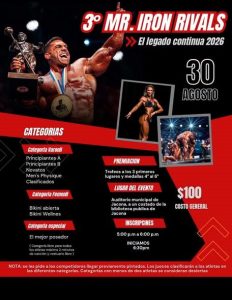 En Jacona el “3er Mr. Iron Rivals: El Legado Continúa”
