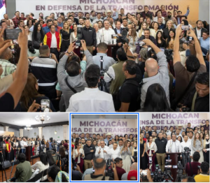 Da Morón muestra de poder; destaca haber fortalecido a la 4T en Michoacán
