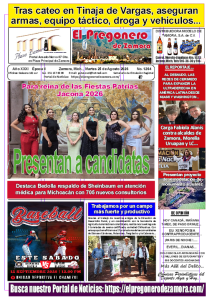 PORTADA EL PREGONERO DE ZAMORA, EDICIÓN 1264 DEL MARTES 25 DE AGOSTO DE 2026…