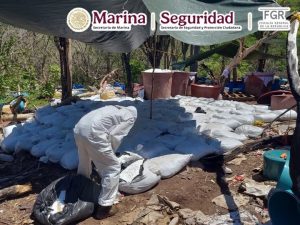 DEA se atribuye decomiso de metanfetamina en Sinaloa; Harfuch defiende trabajo de la Unidad de Inteligencia Naval