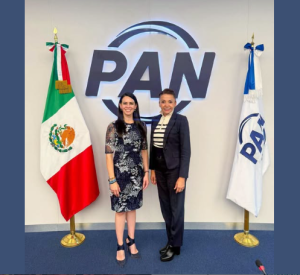 Trasciende reunión de Eréndira Castellanos con dirigencia nacional del PAN, rumbo a designación de coordinador municipal en Zamora.