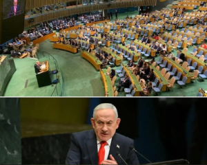 DECENAS DE DELEGADOS DE TODO EL MUNDO ABANDONAN SALA DE LA ONU AL INICIAR DISCURSO NETANYAHU