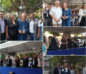 Patricia Heyer Banda recibe de Aspevaza, la presea al mérito social “Dr. José Sixto Verduzco”